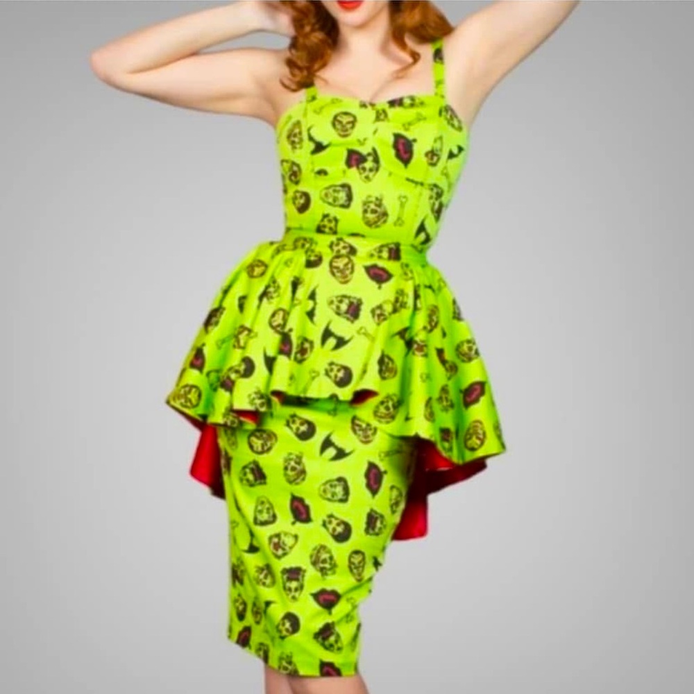 Monster print rare pinup dress